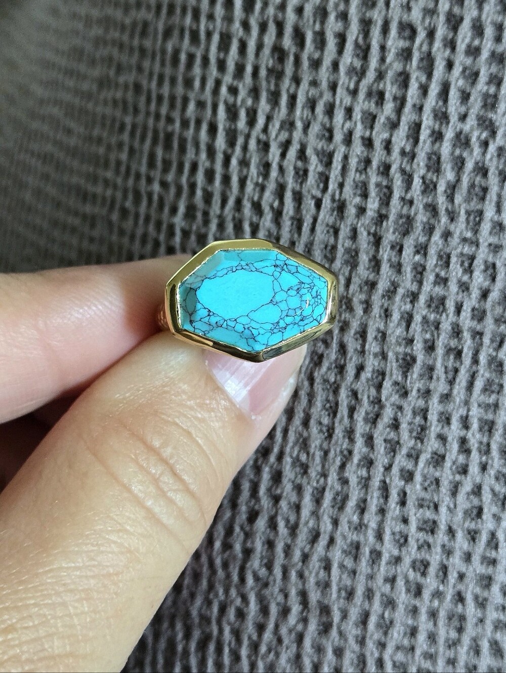 Melinda Maria Turquoise🩵 "Slice" Ring💍 - NWOT - Picture 6 of 16